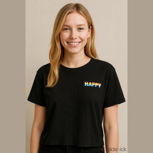 Victoria's Secret PINK Women's Graphic T-Shirt Black/Orange Size XS